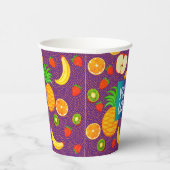 カスタムロゴ可愛い&カラフルフルーツブランド果汁 紙コップ (右)