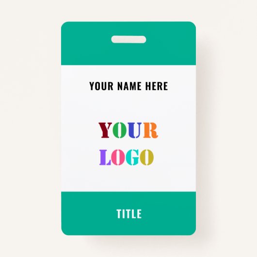 カスタムロゴ名のビジネスパーソナライズされたバッジ バッジ (正面)