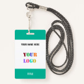 カスタムロゴ名のビジネスパーソナライズされたバッジ バッジ (裏面ランヤード)