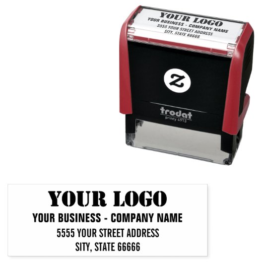 カスタムロゴ名アドレスSelf-Inking Stamp セルフインキングスタンプ (インサイチュ)