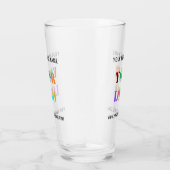 カスタムロゴ名ウェブサイト文字ガラス タンブラーグラス (右)