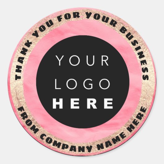 カスタムロゴ名シール金ゴールドキャンディロゴケーキ甘い ラウンドシール (正面)