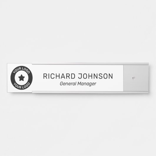 カスタムロゴ名タイトルEmployee Office サインプレート (正面)