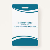 カスタムロゴ名プロフェッショナルボランティアIDバッジ バッジ (裏面)