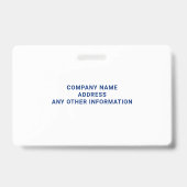 カスタムロゴ名ボランティアIDバッジ バッジ (裏面)