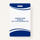 カスタムロゴ名ボランティアIDバッジ バッジ (裏面)