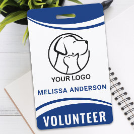 カスタムロゴ名ボランティアIDバッジ バッジ