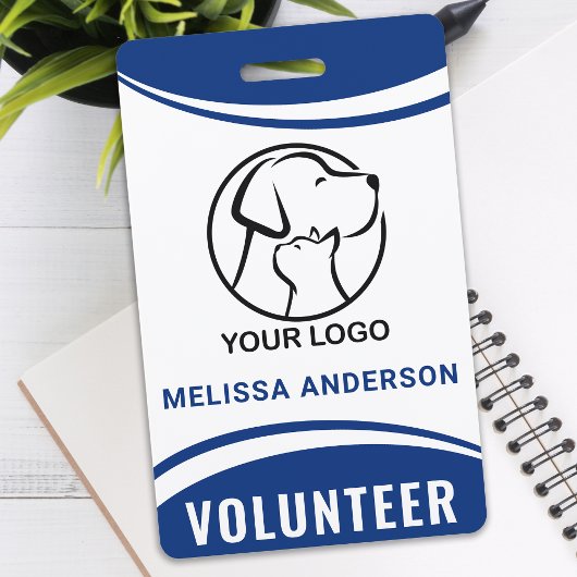 カスタムロゴ名ボランティアIDバッジ バッジ