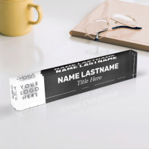 カスタムロゴ名モダンタイトルシンプル業務