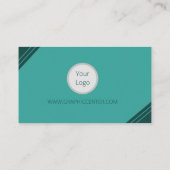 カスタムロゴ名モダン刺 名刺 (裏面)