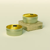 カスタムロゴ名体バター化粧品マスタード ラウンドシール