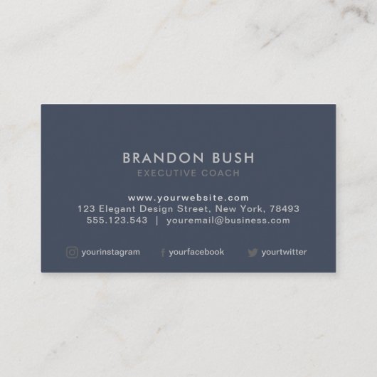 カスタムロゴ名刺 – プロフェッショナルデザイン 名刺 (裏面)