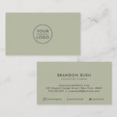 カスタムロゴ名刺 – 色の背景 名刺 (正面/裏面)