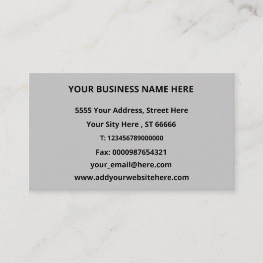 カスタムロゴ名名刺の例 名刺 (正面)