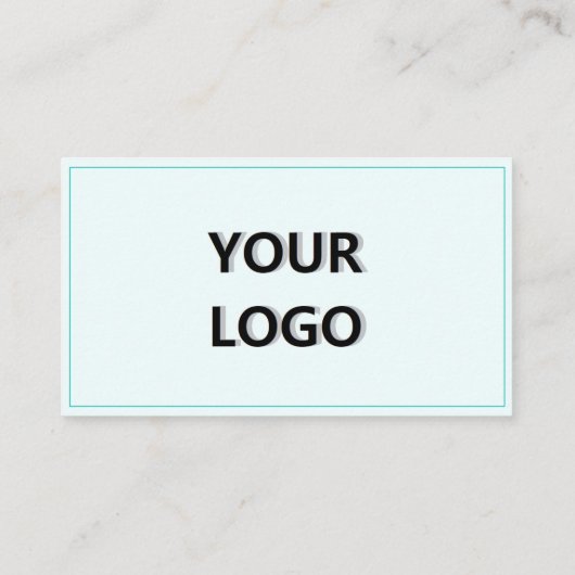 カスタムロゴ名名刺アクアカラー 名刺 (裏面)