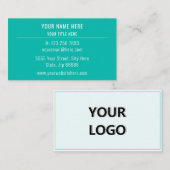 カスタムロゴ名名刺アクアカラー 名刺 (正面/裏面)