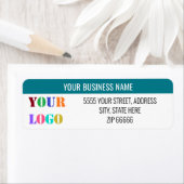 カスタムロゴ名差出人住所ラベルの色 ラベル (インサイチュ)