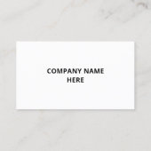 カスタムロゴ名情報名刺 – お使いの色 名刺 (裏面)