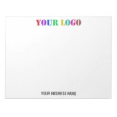 カスタムロゴ名文字Business Notepad Promotion ノートパッド (正面)