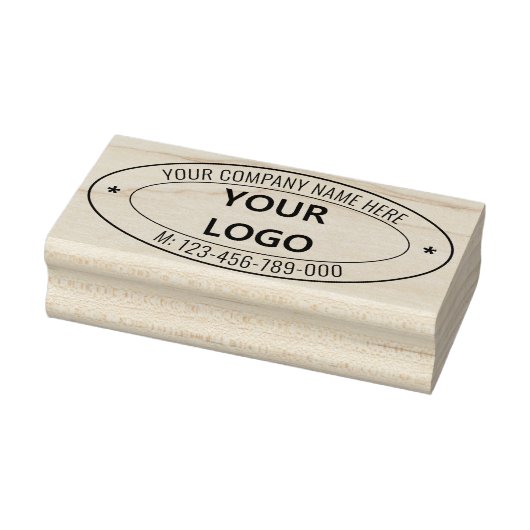 カスタムロゴ名電話オーバルゴム印 ラバースタンプ (スタンプ)