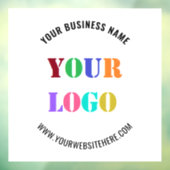 カスタムロゴ名 ウェブサイト プロモーション ウィンドウ デカール ウィンドウサイン (シート3)