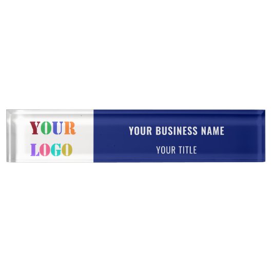 カスタムロゴ名Title Desk Nameプレート色 デスクネームプレート (正面)