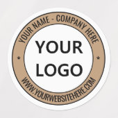 カスタムロゴ名Webサイトの色スタパーソナライズされたンプ ラベル (デザイン1)