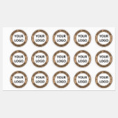 カスタムロゴ名Webサイトの色スタパーソナライズされたンプ ラベル (シート)