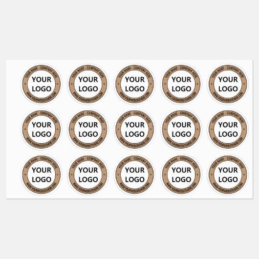 カスタムロゴ名Webサイトの色スタパーソナライズされたンプ ラベル (シート)