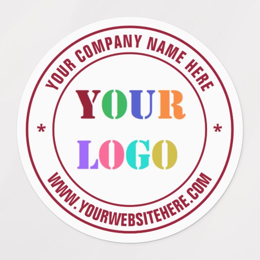 カスタムロゴ名Webサイトスタンプのラベルの色 ラベル (デザイン2)