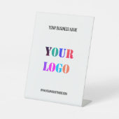 カスタムロゴ名Webサイトパーソナライズされたペデスタルsig 台座サイン (正面)