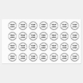 カスタムロゴ名Webサイトビジネスラベルテンプレート ラベル (シート)