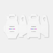 カスタムロゴ名Webサイトプロモーションパーソナライズされた フェイバーボックス (折り畳みなし)