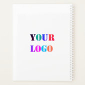 カスタムロゴ名Webサイトプロモーションパーソナライズされた プランナー手帳 (裏面)