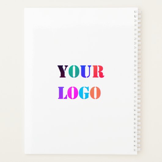 カスタムロゴ名Webサイトプロモーションパーソナライズされた プランナー手帳 (裏面)