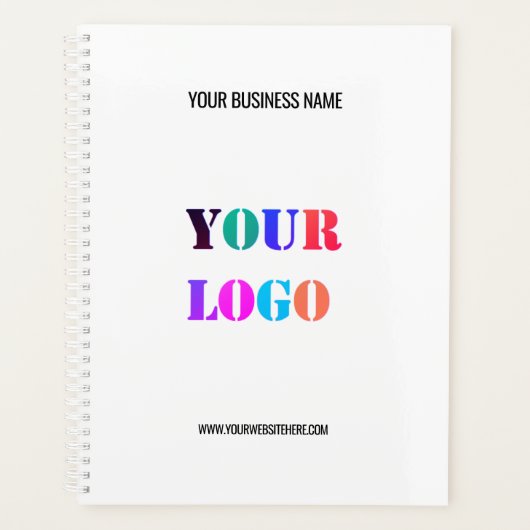 カスタムロゴ名Webサイトプロモーションパーソナライズされた プランナー手帳 (正面)