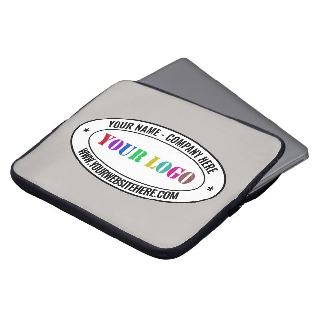 カスタムロゴ名Webサイトプロモーションパーソナライズされた ラップトップスリーブ (正面上部)