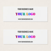 カスタムロゴ名Webサイトプロモーション名刺 (正面&裏面)