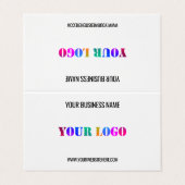 カスタムロゴ名Webサイト名刺テンプレート 名刺 (外部フラット)