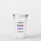 カスタムロゴ名WebサイトAcryl Tumbler アクリルタンブラー (裏面)