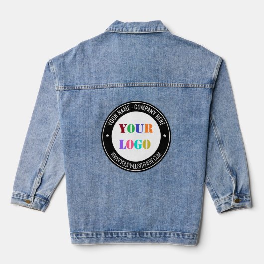 カスタムロゴ名WebサイトDenim Jacket デニムジャケット (裏面)