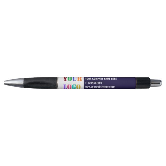 カスタムロゴ名WebサイトPromotational Business Pen ボールペン (正面)