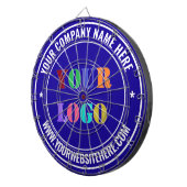 カスタムロゴ名Website Dart Board - Your Colors ダーツボード (正面右)