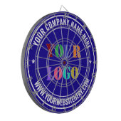 カスタムロゴ名Website Dart Board - Your Colors ダーツボード (正面左)