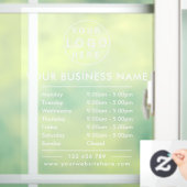 カスタムロゴ営業時間連絡業務 ウィンドウサイン (ホーム)