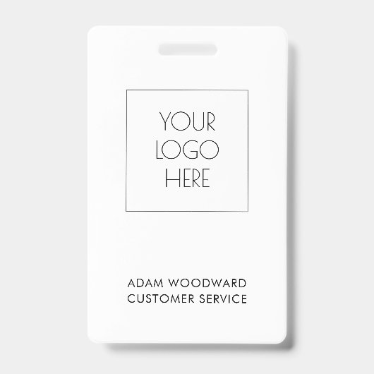 カスタムロゴ営業IDスタッフ従業員バッジ バッジ (正面)