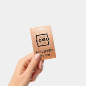 カスタムロゴ基本従業員名銅 バッジ (手持ち)