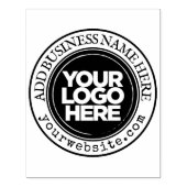 カスタムロゴ大きい丸スタンプ ラバースタンプ (インプリント)