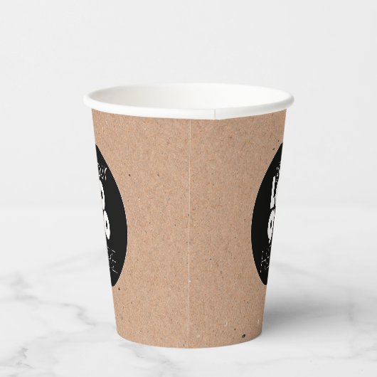 カスタムロゴ天然クラフト紙パーティーカップ 紙コップ (右)
