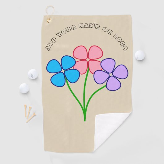 カスタムロゴ女性用ゴルフタオル ゴルフタオル (インサイチュ)